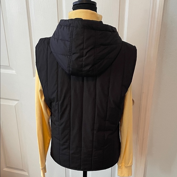 Michael Kors Black Hooded Vest small - Picture 6 of 12